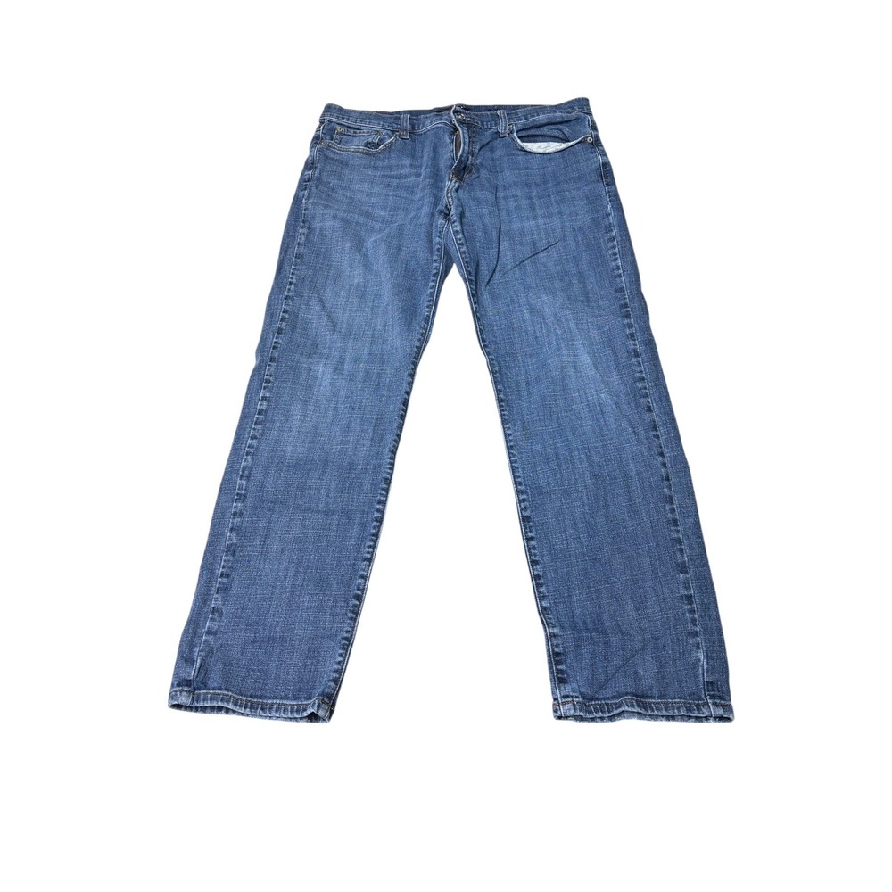 Lucky Brand 221 Straight Mens Jeans 36x28 Medium Wash Blue Stretch Denim